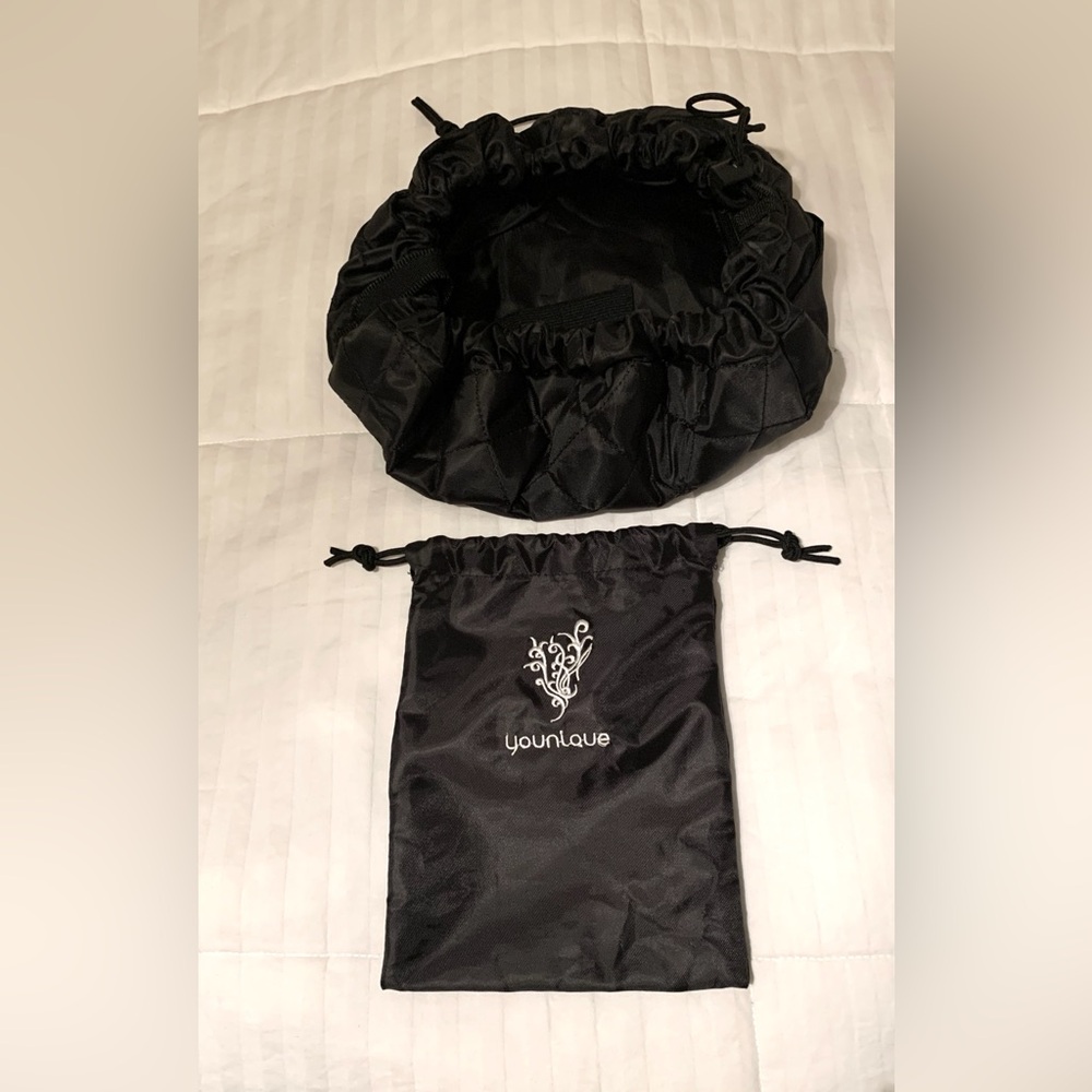 Younique Black Drawstring Makeup bag